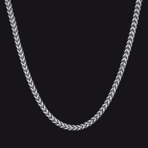 Łańcuch franco 6mm białe złoto