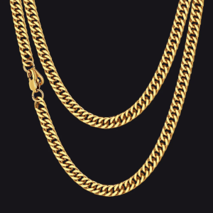 Łańcuch cuban złoty 4mm