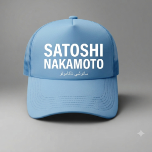 czapka satoshi nakamoto czarna